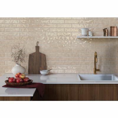 Revestimento Parede Prisma Marfim Bold Brilhante 7x25 Eliane