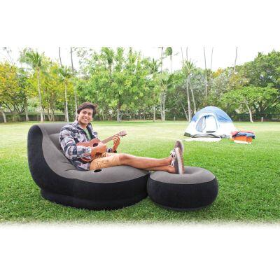 Poltrona Ultra Lounge Com Pufe Turca Intex