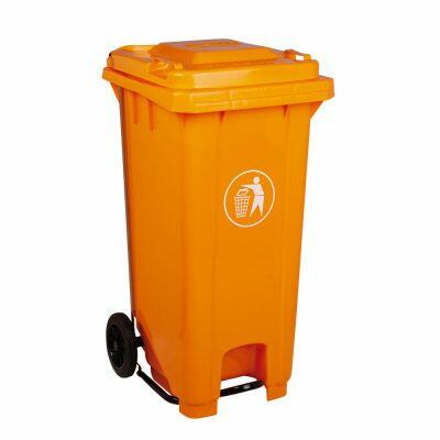 Lixeira Seletiva 120l Laranja com Pedal Casa&ideia Lixeira Seletiva 120l Laranja com Pedal Casa&ideia
