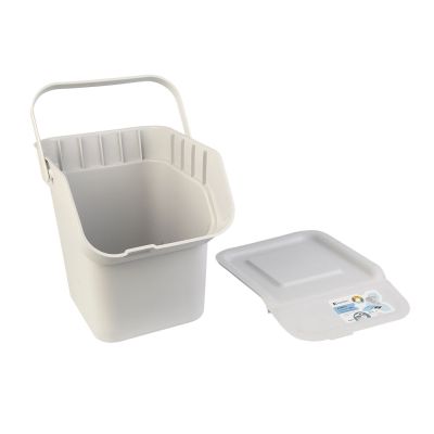 Lixeira Com Tampa 20l Shura Cinza Casa&ideia