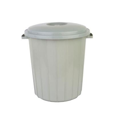 Lixeira Com Tampa Plástico Cinza Smoke 25l Casa&Ideia