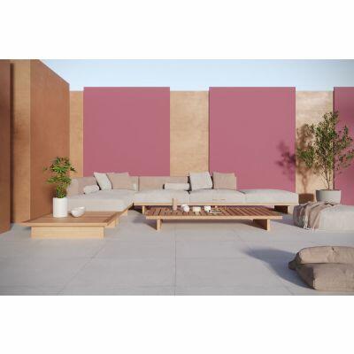 Porcelanato Cimento Hard Cinza Claro Retificado Rústico 80x80 Ceusa