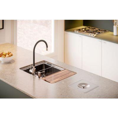 Cuba para Cozinha de Sobrepor/embutir 68x48cm Massima Com Lixeira Inox Com Acessórios Docol Cuba para Cozinha de Sobrepor/embutir 68x48cm Massima Com Lixeira Inox Com Acessórios Docol