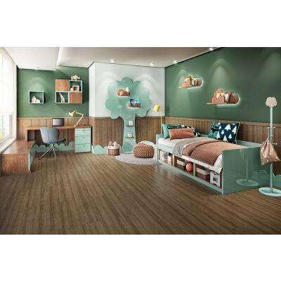 Piso Laminado Click Amêndoa Prime 21cmx135cmx7mm Eucafloor