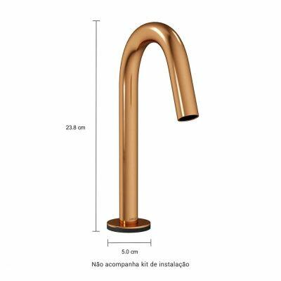 Torneira de Mesa para Lavatório Curve Bica Baixa Red Gold Deca