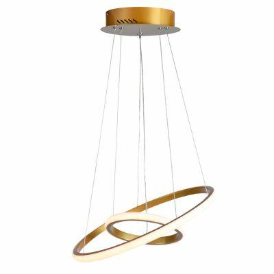 PENDENTE METALICO 3000K 25W . MONTREAL OURO ESCOVADO BIVOLT