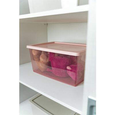 Organizador c/Tampa My Closet Rosé 60L 41x60x30,5cm