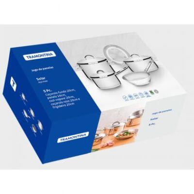 Jogo de Panela Inox 5 Peças Solar Inox Tramontina