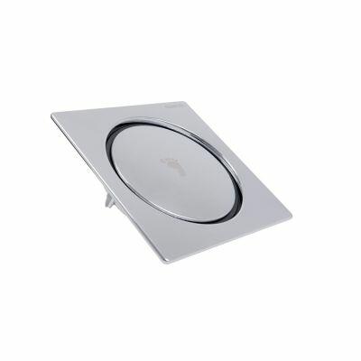 Ralo Click 10x10 Quadrado Cromado Stamplas