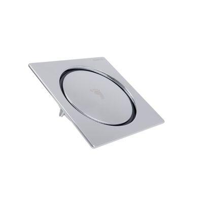 Ralo Click 15x15 Quadrado Cromado Stamplas