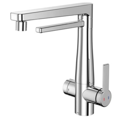 Torneira Misturador Monocomando para Cozinha de Mesa Bica Alta 1/2" Vitalis com Purificador Cromado Docol
