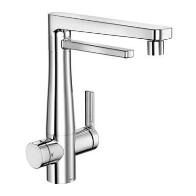 Torneira Misturador Monocomando para Cozinha de Mesa Bica Alta 1/2" Vitalis com Purificador Cromado Docol