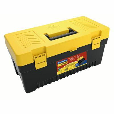 Caixa para Ferramentas 20" Caixa Plástica 2 Amarelo Preto Tramontina