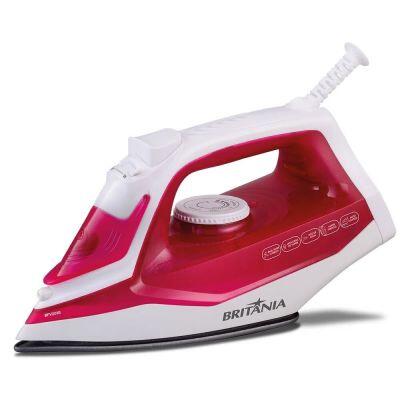 Ferro de Passar a Vapor 1250w Bfv201r Rosa Britânia Ferro de Passar a Vapor 1250w Bfv201r Rosa Britânia