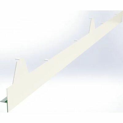 Acabamento Lateral Isotelha 10cmx4,55mx6cm Marfim Kingspan