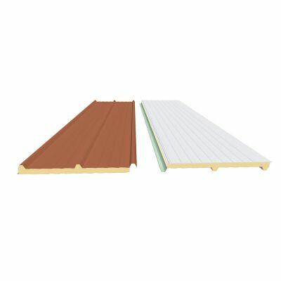 Telha Termica 1,00X4,55mx20mm Aço Terracota e Branco Neve Kingspan