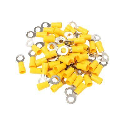 Terminal Anel 5,3mm 10 Peças Amarelo A Santos