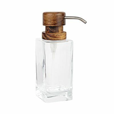 Dispensador Liquido Ayana 7x7cm Vidro Transparente Casa&ideia