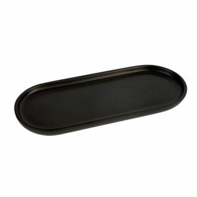 Bandeja Lumiah Preto 26,1x13,2cm Casa&ideia