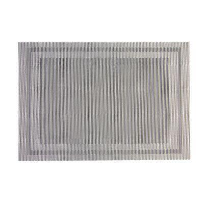 Lugar Americano Pvc 45x30cm Prata Retangular Casa&ideia