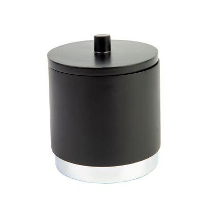 Porta Algodão Lumiah 10,1x10,1cm Preto Casa&ideia