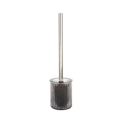 Escova Sanitária Vidro 8,8x36,5cm Fume Casa&ideia Escova Sanitária Vidro 8,8x36,5cm Fume Casa&ideia