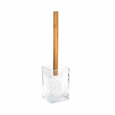Escova Sanitária Ayana 14x9,5cm Vidro Transparente Quadrada Casa&ideia Escova Sanitária Ayana 14x9,5cm Vidro Transparente Quadrada Casa&ideia
