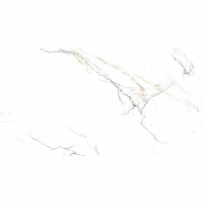 Piso Cerâmico Pr40271 Branco Cinza Retificado Polido 40x75 Ilhabella