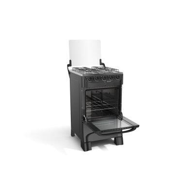 Fogão de Piso 4 Bocas Mfi4bb Preto Fosco Bivolt Mueller