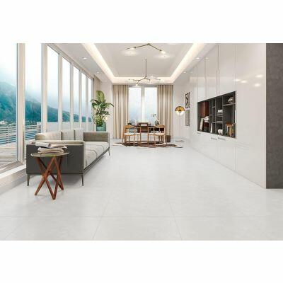 Piso Cerâmico Cinza Claro Retificado Acetinado 74x74 Incefra