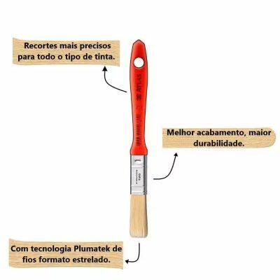 Pincel Trinchas Vermelho 1,5x17,5 Atlas