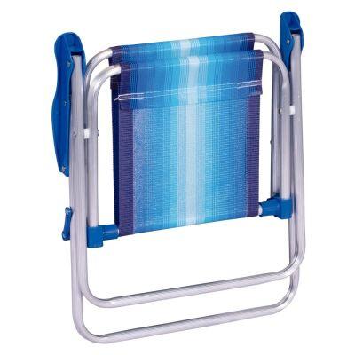Cadeira Infaltil Alta Alumínio Azul Mor Cadeira Infaltil Alta Alumínio Azul Mor