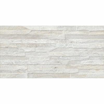 Piso Cerâmico Mal37990r Branco Granilhado Retificado Externo 35x70 Incefra
