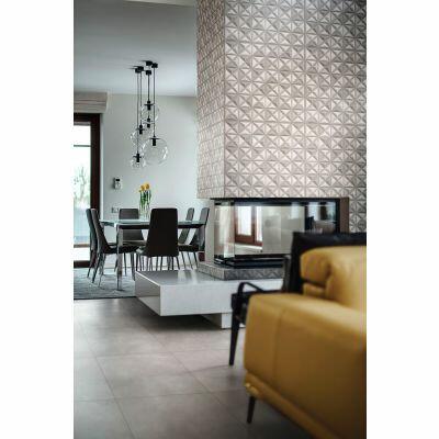 Porcelanato Cement Blend Cinza Claro Retificado Acetinado 61x61 Realce