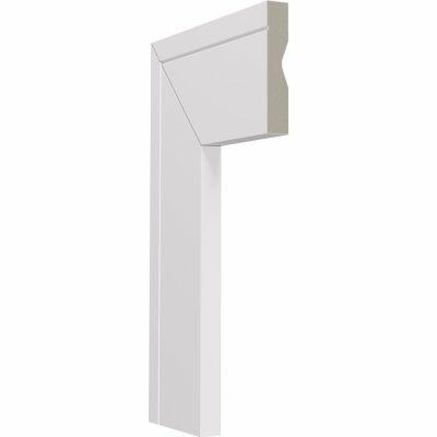 Guarnição Poliestireno 2,40x7cm 3612 Gn Frisa Branco Málaga