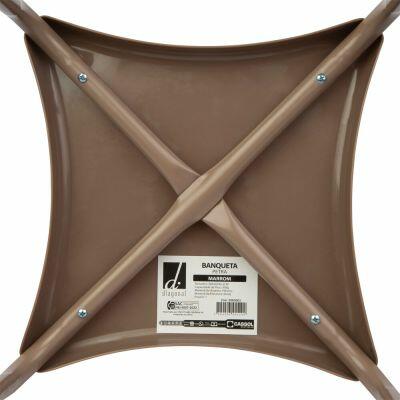Banqueta 36cm Petra Marrom Diagonal