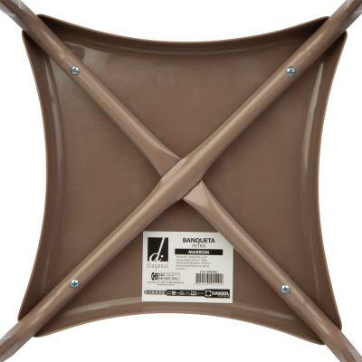 Banqueta 36cm Petra Marrom Diagonal