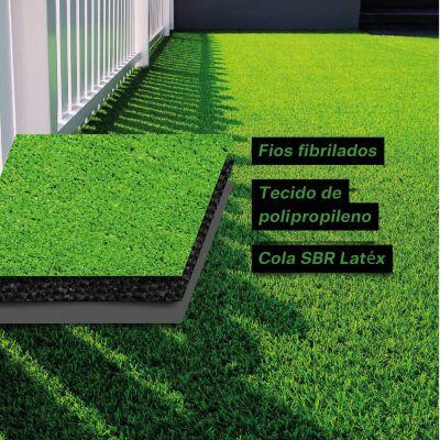 Grama Sintética 1x2m 20mm Verde Fascino