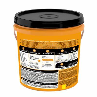 Tinta Impermeabilizante 3,6l Emborrachada Palha Hydronorth