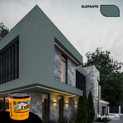 Tinta Impermeabilizante 3,6l Emborrachada Elefante Hydronorth