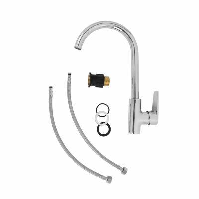 Torneira Misturador Monocomando para Cozinha de Mesa 1/2" Livo Cromado Addra