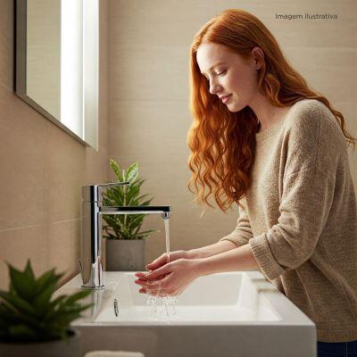 Torneira Misturador Monocomando para Banheiro de Mesa Bica Alta 1/2" Livo Cromado Addra
