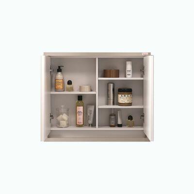 Espelheira para Banheiro MDF/MDP Lorena Alice Nude 72cm C-Linea