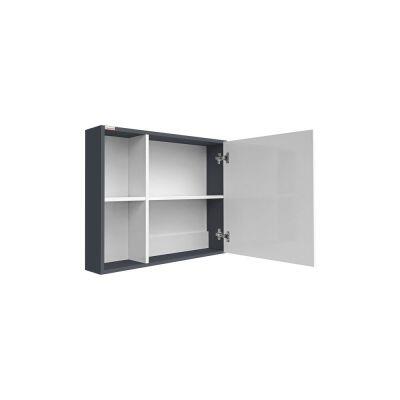 Espelheira para Banheiro MDF/MDP Stillo Chumbo 56cm C-Linea