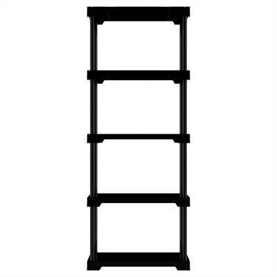 Estante Plastico Poly Eco Preto 5 Prateleiras Grifit Estante Plastico Poly Eco Preto 5 Prateleiras Grifit