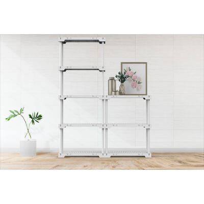 Estante Plástico Poly Eco Branco 5 Prateleiras Grifit
