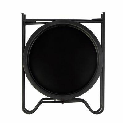 Mesa Lateral 40cm x 44cm Dobravel Metal Preto Casa&Ideia