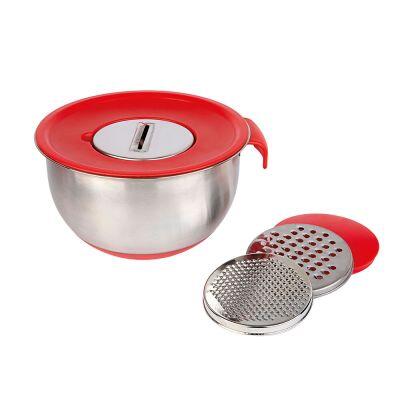 Pote Inox 25cm Com Ralador e Tampa Inox Casa&ideia