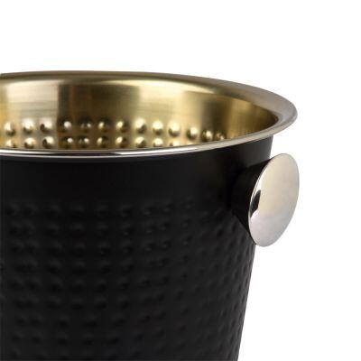 Balde para Gelo 4,5l Tara Preto Dourado Casa&Ideia Balde para Gelo 4,5l Tara Preto Dourado Casa&Ideia
