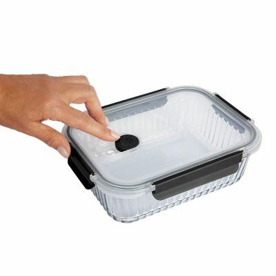 Pote Vidro Hermético 1l Belle Transparente Com Tampa Casa&ideia